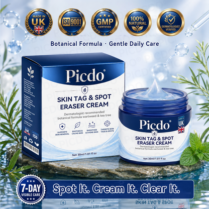 𝐏𝐢𝐜𝐝𝐨® 7-𝐃𝐚𝐲 𝐒𝐤𝐢𝐧 𝐓𝐚𝐠 & 𝐒𝐩𝐨𝐭 𝐄𝐫𝐚𝐬𝐞𝐫 𝐂𝐫𝐞𝐚𝐦🩵(Zero Pain, Zero 𝐒𝐜𝐚𝐫𝐬 Formula)🎉