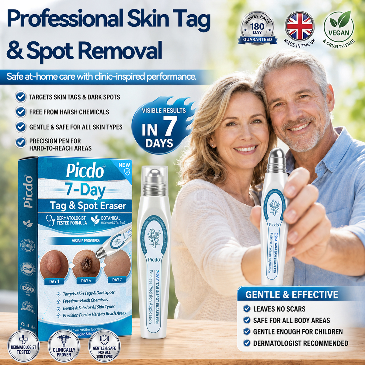 𝐏i𝐜𝐝o®🎉🎉7-𝐷𝑎𝑦 𝗧𝐚𝐠 & 𝗦𝗽𝐨𝐭 𝐄𝐫𝒂𝒔𝒆𝒓(Zero Pain, Zero 𝐒𝐜𝐚𝒓𝒔 Rollerball)